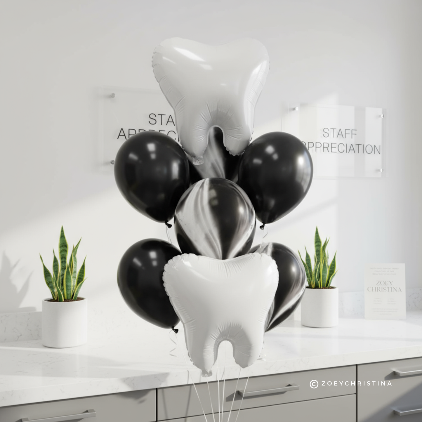 Tooth Balloon Set – Dental Student, Hygienist & Office Party Decor