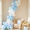 Regency-Inspired Blue Balloon Garland Kit – Pastel Blue Party Decor for High Society Themes, Bridal Showers & Garden Parties