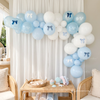 Regency-Inspired Blue Balloon Garland Kit – Pastel Blue Party Decor for High Society Themes, Bridal Showers & Garden Parties