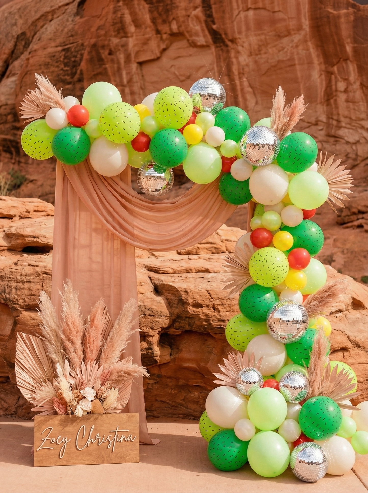 Desert Bloom Balloon Garland Kit – Cactus-Themed Green Party Decor