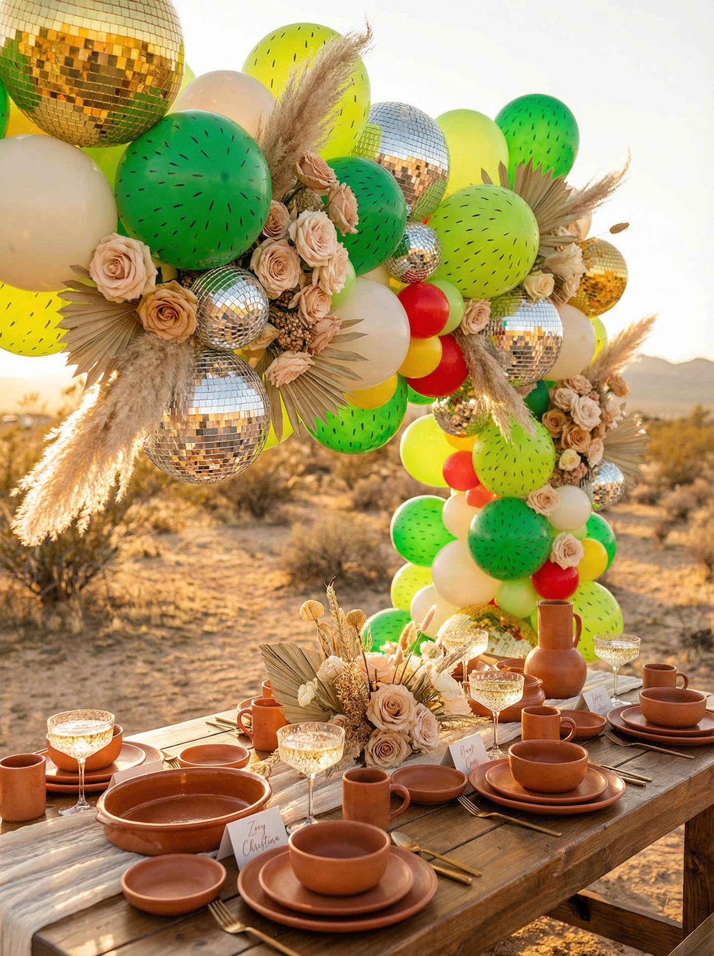 Desert Bloom Balloon Garland Kit – Cactus-Themed Green Party Decor