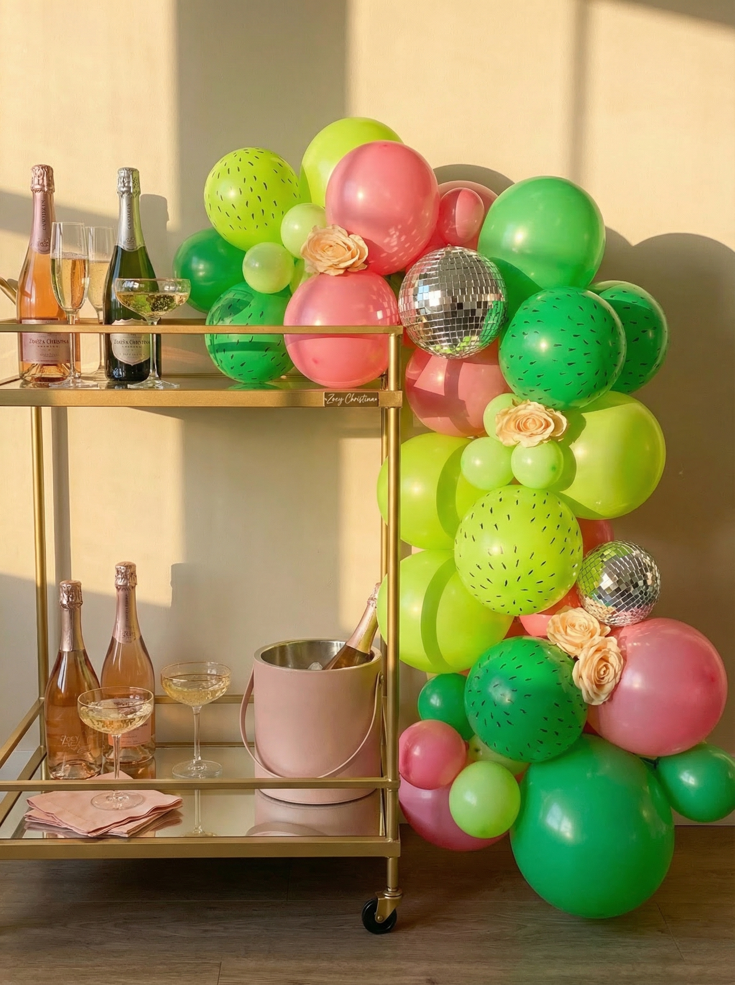 Cactus Blossom Balloon Garland Kit – Green & Pink Desert Party Decor