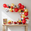 Fire Truck Birthday Party Decorations, Firehouse and Firefighter themed party decor, fireman and firetruck Fire Engine, Balloon Garland