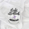 Flight Attendant Survival Glass® – 18oz Stemless Wine Glass