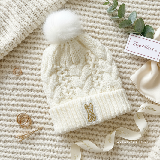 French Bulldog Winter Hat – Embroidered Pom for Frenchie Owners & Pet Lovers