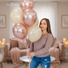 Girls Gone Mild Balloon Decor – 12" Latex Balloons in Gold Chrome or Confetti – Bachelorette, Slumber Party & Girls Night Decorations
