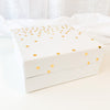 Empty gift boxes for women with lid, Gold Gift box for bridesmaid, Large gift box with magnetic lid, College student gift box ready to fill