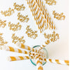 Glitter "Twenty One" Party Straws – 10 Pack for 21st Birthday Drinks