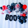 🕷️ Black & Red Balloon Garland Kit with Faux Spider Web Accent [Other colors Available]