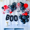 🕷️ Black & Red Balloon Garland Kit with Faux Spider Web Accent [Other colors Available]