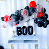 🕷️ Black & Red Balloon Garland Kit with Faux Spider Web Accent [Other colors Available]