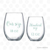 Yorkie Mama 18 oz Stemless Wine Glass, Yorkshire Terrier Design