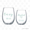 Social Worker 18 oz Stemless Wine Glass, Therapy Glass Design