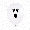 Ghost Face Halloween Balloons – White Latex Balloons