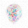 Sprinkle Confetti Balloons – 12" Clear Latex (Multi-Color)