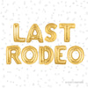Cowgirl-Themed Foil Letter Balloons – "Nash Bash," "Last Ride," & More!