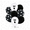 👻 Halloween Balloon Bouquet – Ghost Face + Custom Color Mix