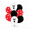 👻 Halloween Balloon Bouquet – Ghost Face + Custom Color Mix