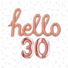 Personalized "Hello" Balloon with Custom Number – Perfect for Any Age!