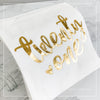 21st Birthday Napkins – White with Gold Foil “Twenty One” | 20-Pack