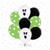 👻 Halloween Balloon Bouquet – Ghost Face + Custom Color Mix