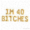 40th Birthday Balloon Letters – Fun Party Backdrop & Milestone Celebration Decor