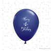 Ahoy Bitches Balloon – 12” Dark Blue Latex for Bachelorette & Boat Parties