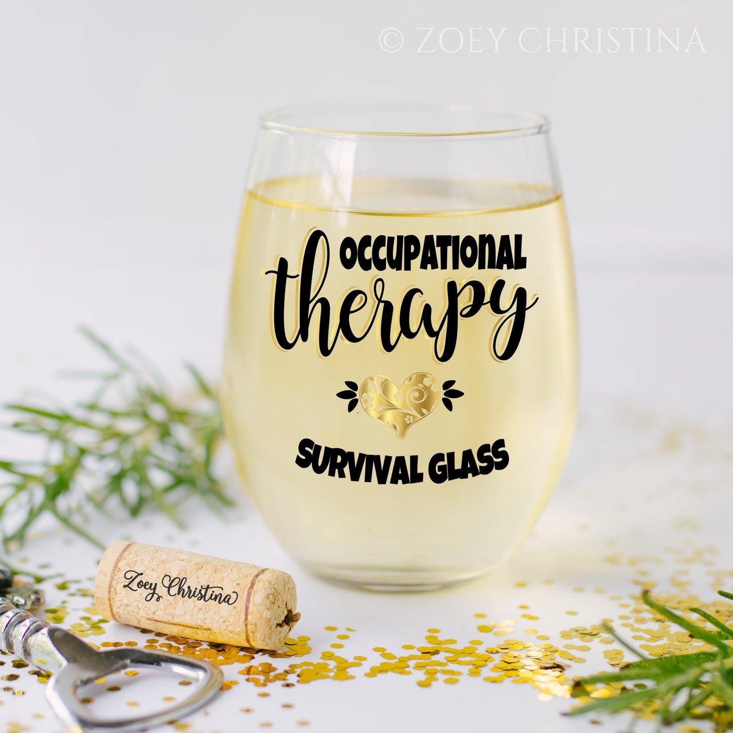Occupational Therapy Wine Glass: Appreciation Gift for OT Student