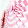 Pink & White Hanging Accordion Fans – 6-Pack Party Decorations