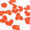 Red Glitter Heart Garland Backdrop: Bridal Shower, Photo Booth Decor (12 Strips)