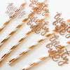 Glitter "Twenty One" Party Straws – 10 Pack for 21st Birthday Drinks
