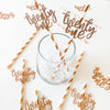 Glitter "Twenty One" Party Straws – 10 Pack for 21st Birthday Drinks
