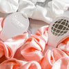 Last Disco Party Hair Ties – Pink & White with Glitter Disco Ball Charm