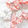 Last Disco Party Hair Ties – Pink & White with Glitter Disco Ball Charm