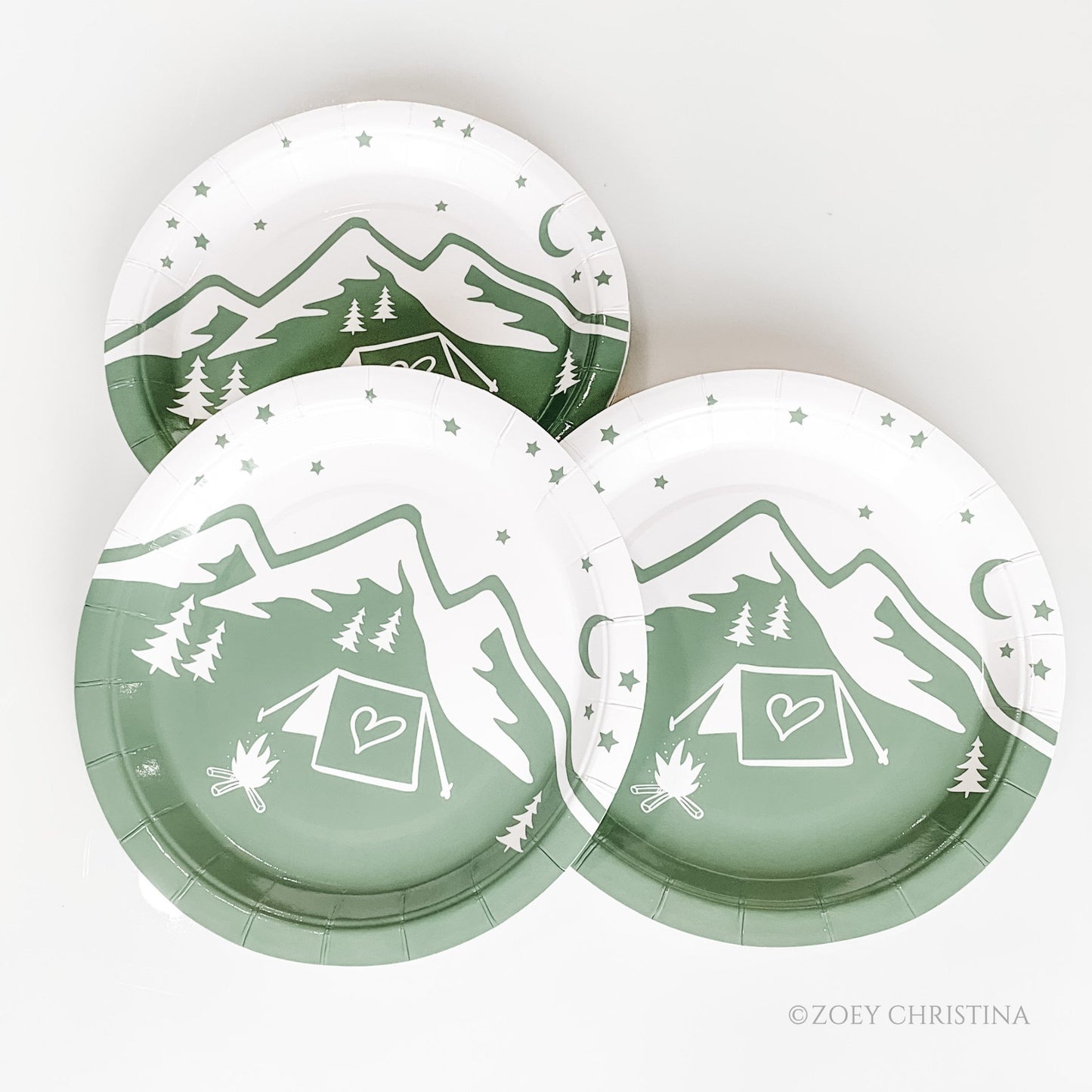 Camping Bachelorette Party Decorations: Plates, Cups, Napkins, Cutlery