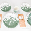 Camping Bachelorette Party Decorations: Plates, Cups, Napkins, Cutlery