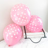 Pink & White Polka Dot Balloons – Cute Party Balloons