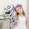 🦴 Small Skeleton Foil Balloon – Approx. 25" Tall