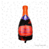 🍷 Spooky Wine Bottle Foil Balloon – “Happy Halloween” | Approx. 35”