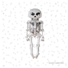💀 Jumbo Skeleton Foil Balloon – Approx. 60" Tall