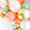 Soft-Toned Holiday Balloon Arch – Elegant Boho Christmas Party Decoration
