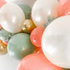 Soft-Toned Holiday Balloon Arch – Elegant Boho Christmas Party Decoration
