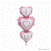 I Love you Heart theme bridal shower brunch foil balloon