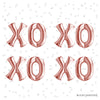XOXO Foil Letter Balloons: Valentine Balloon Letters | Bachelorette & Bridal Shower Decor