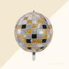 Disco Ball Foil Balloons – 14” Retro Party & Bachelorette Decor