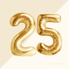 Foil Number Balloons “2” &amp; “5” – 16” or 40” Sizes | Air or Helium Options