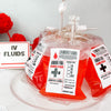 Fake Blood Bags – 10-Pack Refillable IV Drink Bags for Medical & Halloween Parties