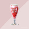 Romantic "Here's to Us" Balloon – Perfect for Love-Themed Celebrations!