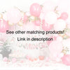 Flamingo Pom Pom hanger 4 Pack - Bachelorette Party Balloon decor, Flamingo decorations, Tropical last splash party Summer ideas