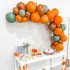Pumpkin Pie Balloon Garland Kit - Autumn Oranges & Muted Fall Green